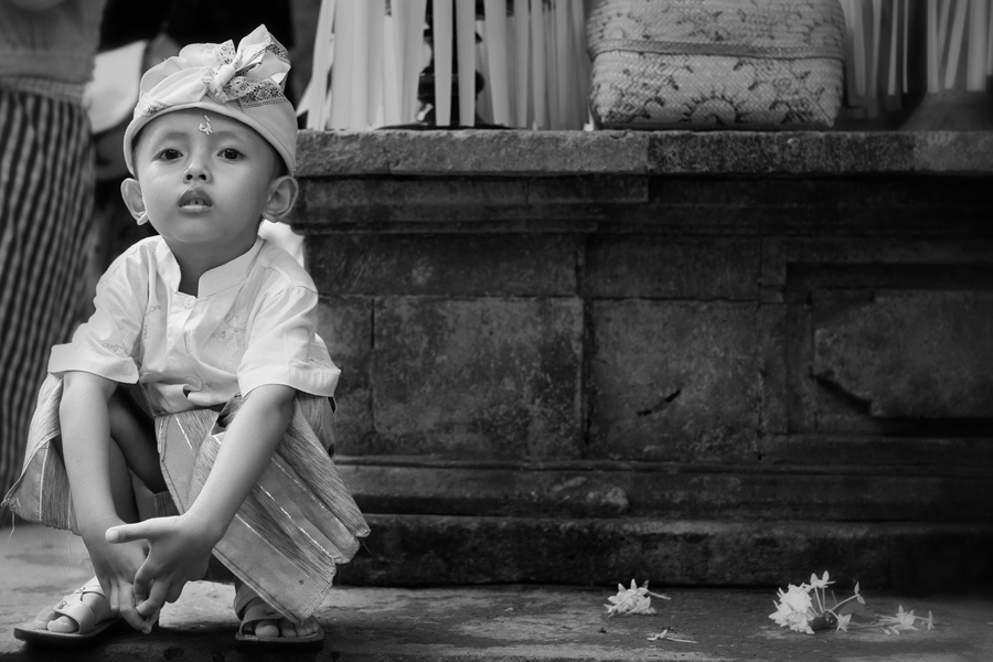 Bali Kid and his traditional costume